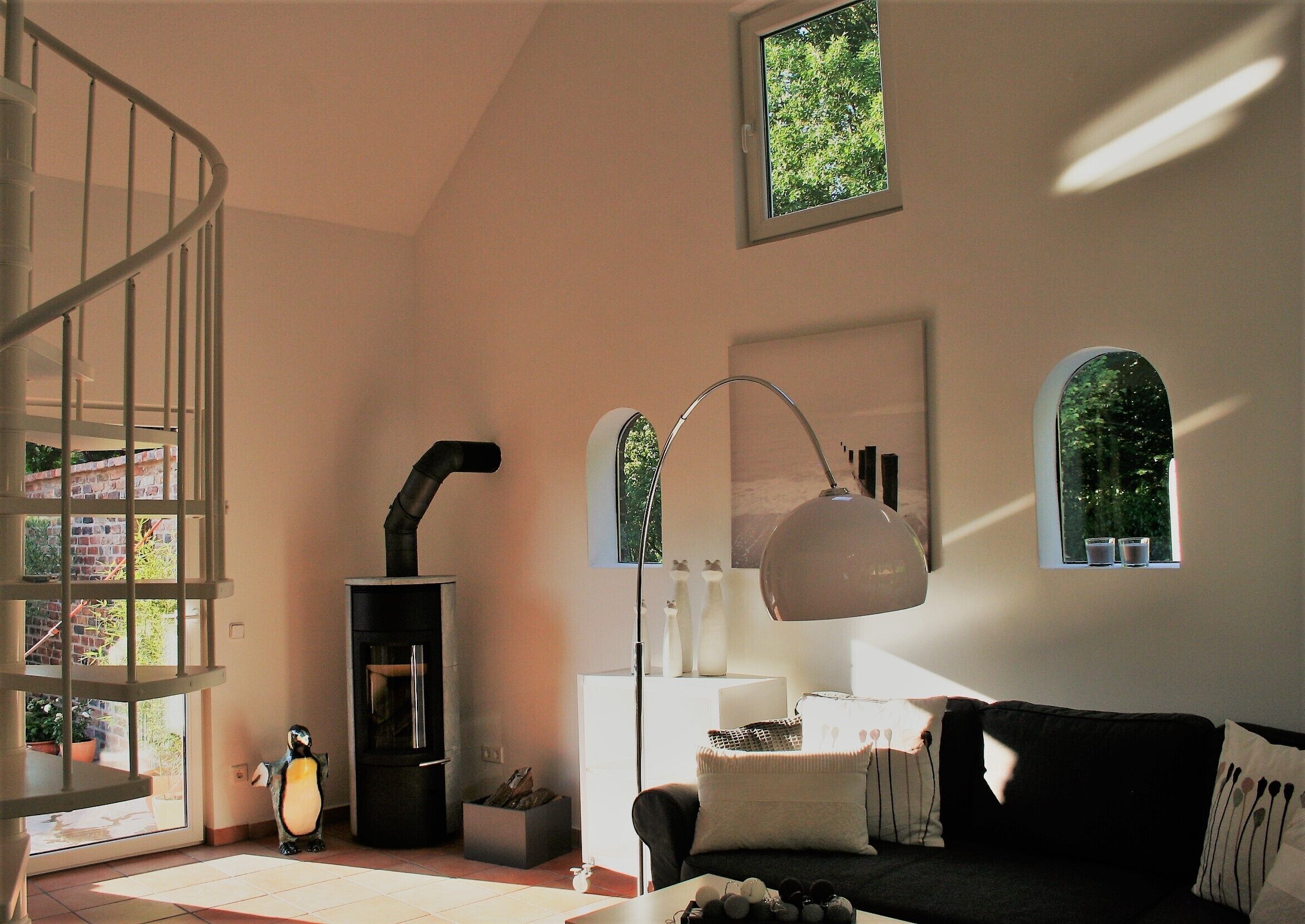 Loft apartment with garden + fireplace in the 100 year old house Niederrhein Ruhrgebiet 