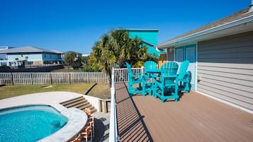 Piscine extérieure, piscine chauffée