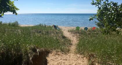 Good Hart Beach Cottage on 100' of Private Beach on Lake Michigan