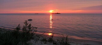Good Hart Beach Cottage on 100' of Private Beach on Lake Michigan