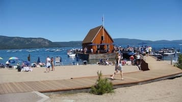 Enjoy waterfront views and access to the marina from this scenic dockside location.