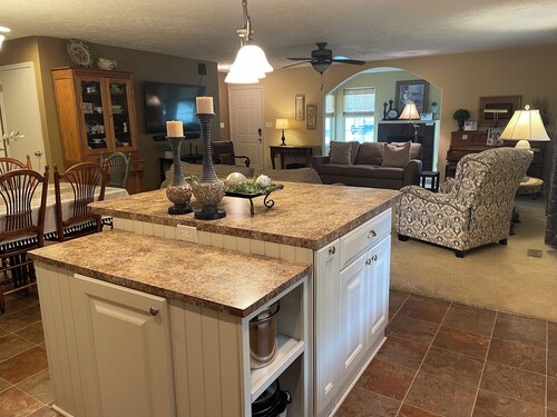 Comfy and Spacious home for your get away!  Small town charm!!