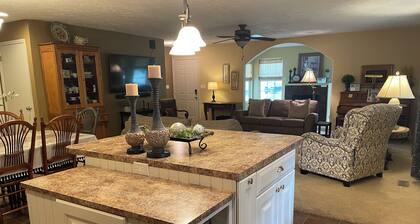 Comfy and Spacious home for your get away! Small town charm!!