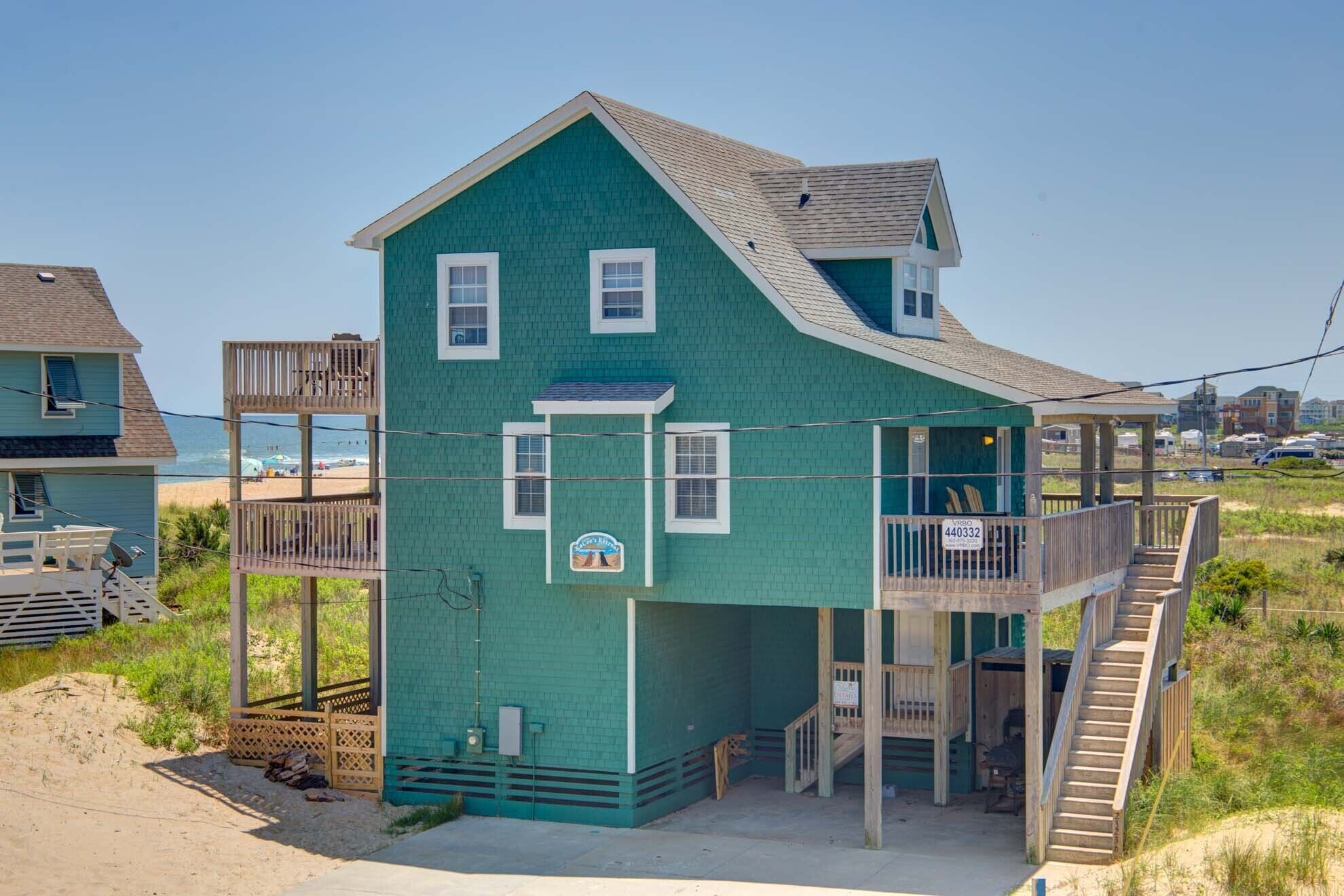 SEMI-FRONT OCEAN, GORGEOUS VIEWS, 5 BR , 3 1/2 BA, Dogs Allowed