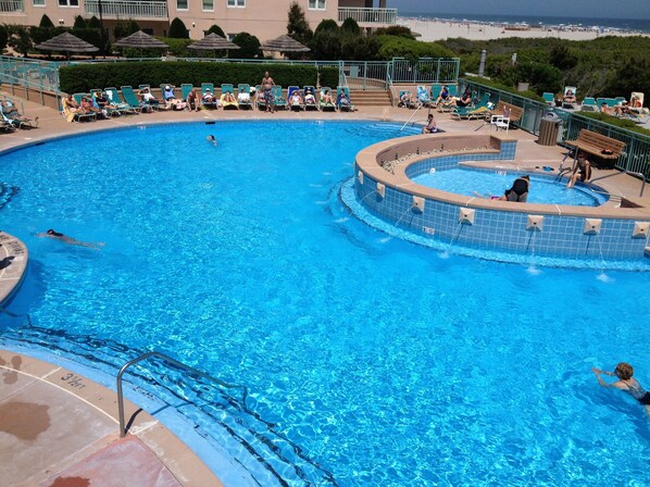 Indoor pool, a heated pool