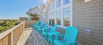 Premier Oceanfront Dog Friendly Home w/ Pool, Hot Tub, EV Charger, and Game Room