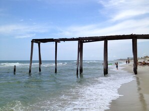 Sun-loungers, beach towels