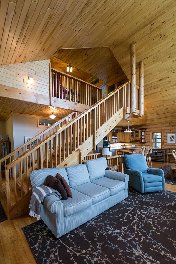 Smart TV, DVD player, books, video library