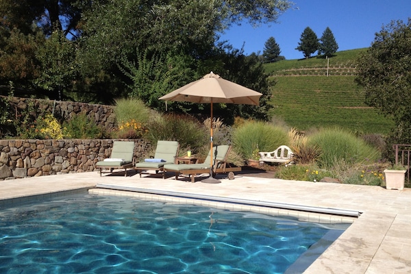 Piscine extérieure, piscine chauffée