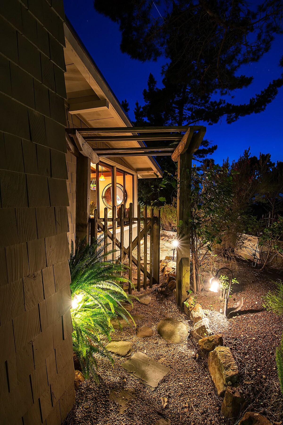 Photo 13 of Super Fun and Fabulous Home: Outdoor Fireplace, Jacuzzi, Ocean Views, Beach