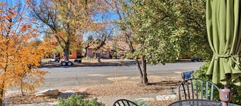 Purple Juniper: Heart of Downtown, Sunny Front Deck