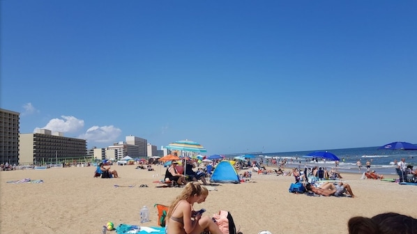 On the beach