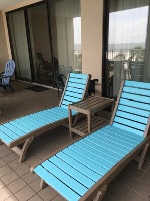Terrace/patio - Bluewater 304~ Gulf Front-Oversize Balcony, Indoor Heated Pool/Spa (Orange Beach)