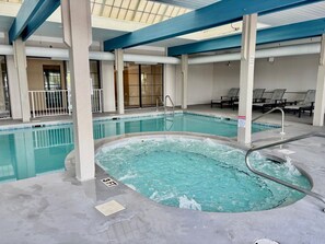 Indoor pool, outdoor pool