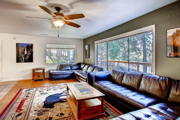 TV, fireplace, table football