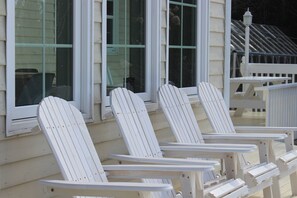 Terrace/patio - Secluded Cape Breton Ocean Front Vacation Home (Cleveland)