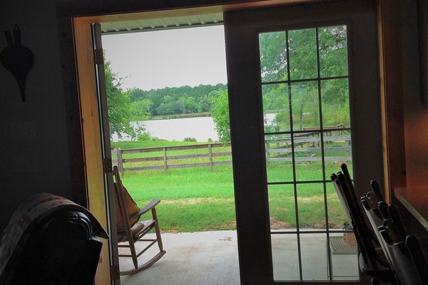 View of lake from front porch