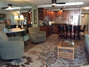 Smart TV, table tennis, books, offices