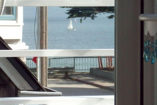 Enjoy Views of Seabright Beach from Deck, Living & Dining Rooms, & Loft Bedroom