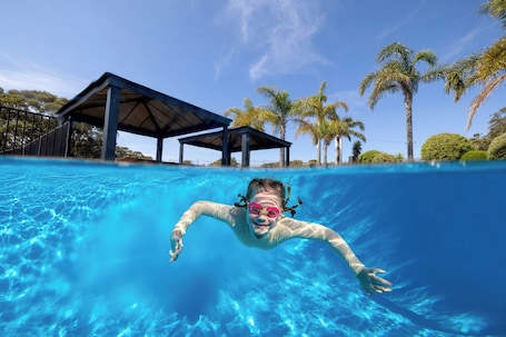 Outdoor pool. BIG4 Wallaga Lake Holiday Park