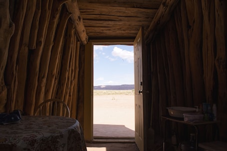 Interior. Experience our Traditional Navajo Hogan near Grand Canyon