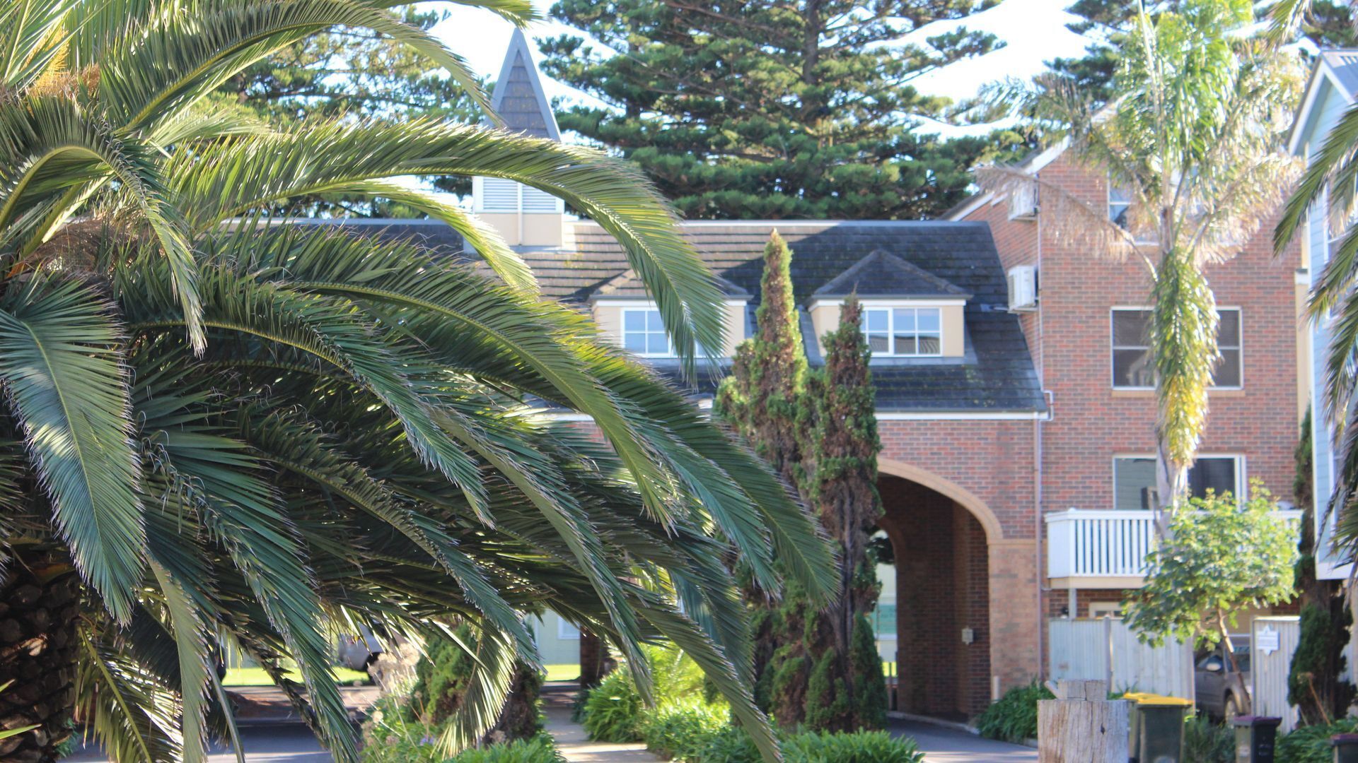 Rear of house - the attic suite is located above the roas