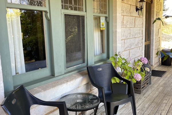 Front of cottage lovely country views