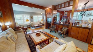 TV, DVD player - 1111 2nd Avenue | Cozy Cottage, Multiple Living Spaces (Tybee Island)