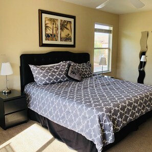 4 slaapkamers, een strijkplank/strijkijzer, wifi, beddengoed