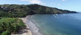 Casa Luarca. Beach front villa with private pool surrounded by tropical gardens