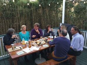 Outdoor dining - Beautiful Vacation Home, WALK to everything, pet friendly, historic district (Cape May)