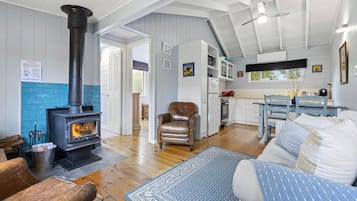 TV, fireplace, DVD player