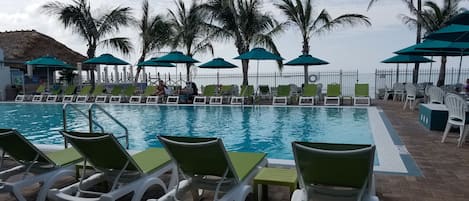 屋外プール、温水プール