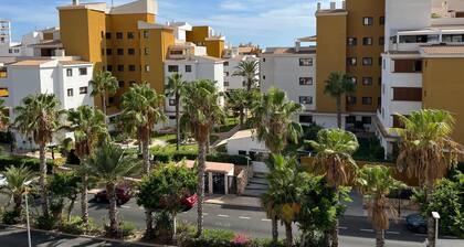 Newly refurbished apartment with lifts; pool and 5min walk to beach/shops.