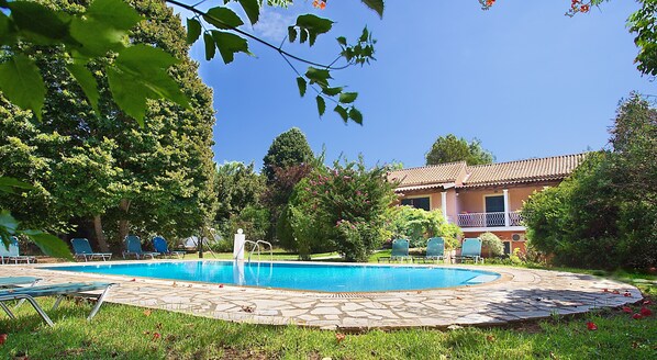 Outdoor pool, a heated pool - Villa With Private Pool And Sea Views ***** (Corfu)