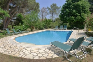 Outdoor pool, a heated pool - Villa With Private Pool And Sea Views ***** (Corfu)