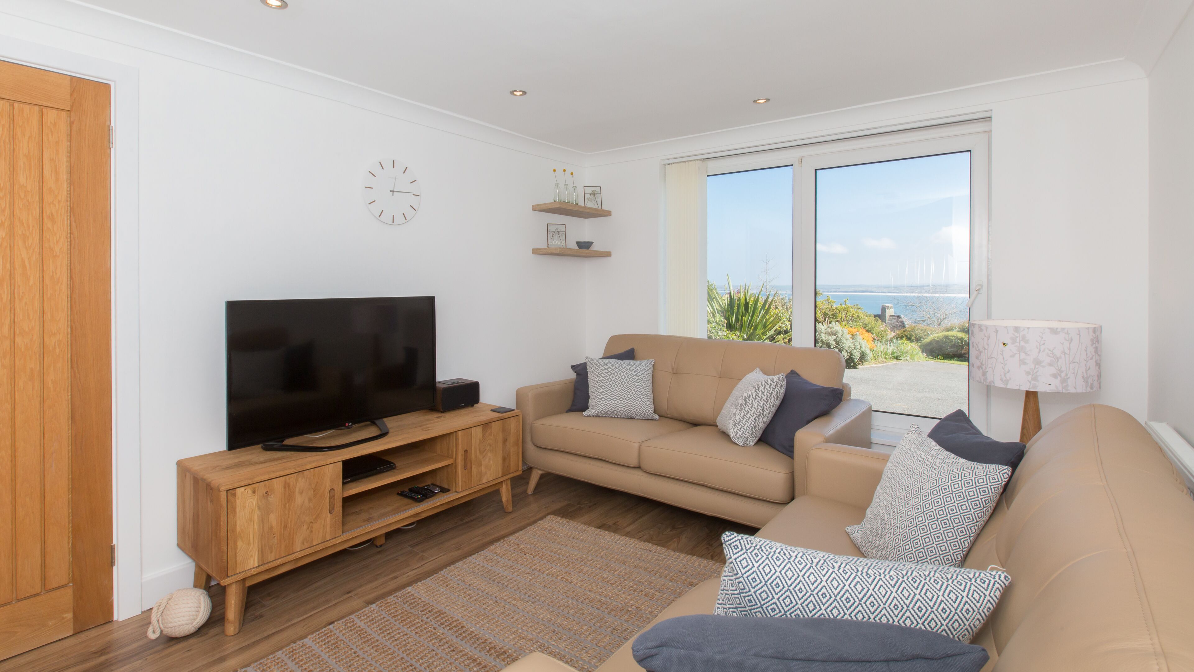 Smart TV, DVD player, books, video library