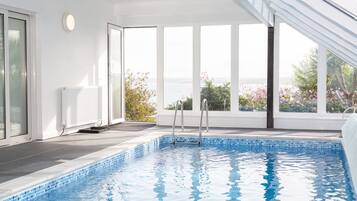 Indoor pool, a heated pool