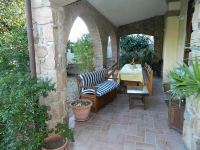 HOUSE WITH VERANDA AT A FEW STEPS FROM THE SEA