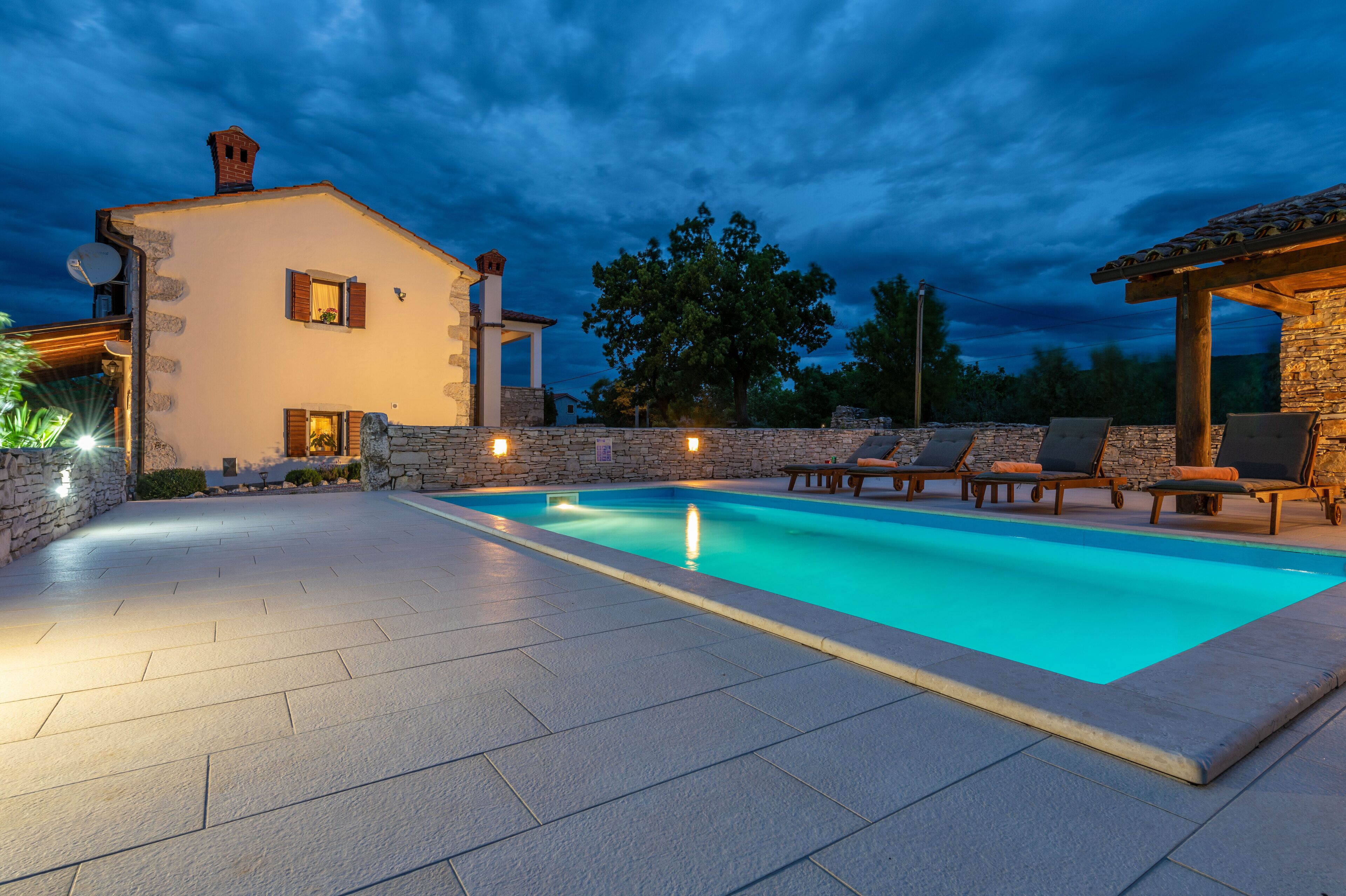 Savor the balmy summer evenings with a night swim