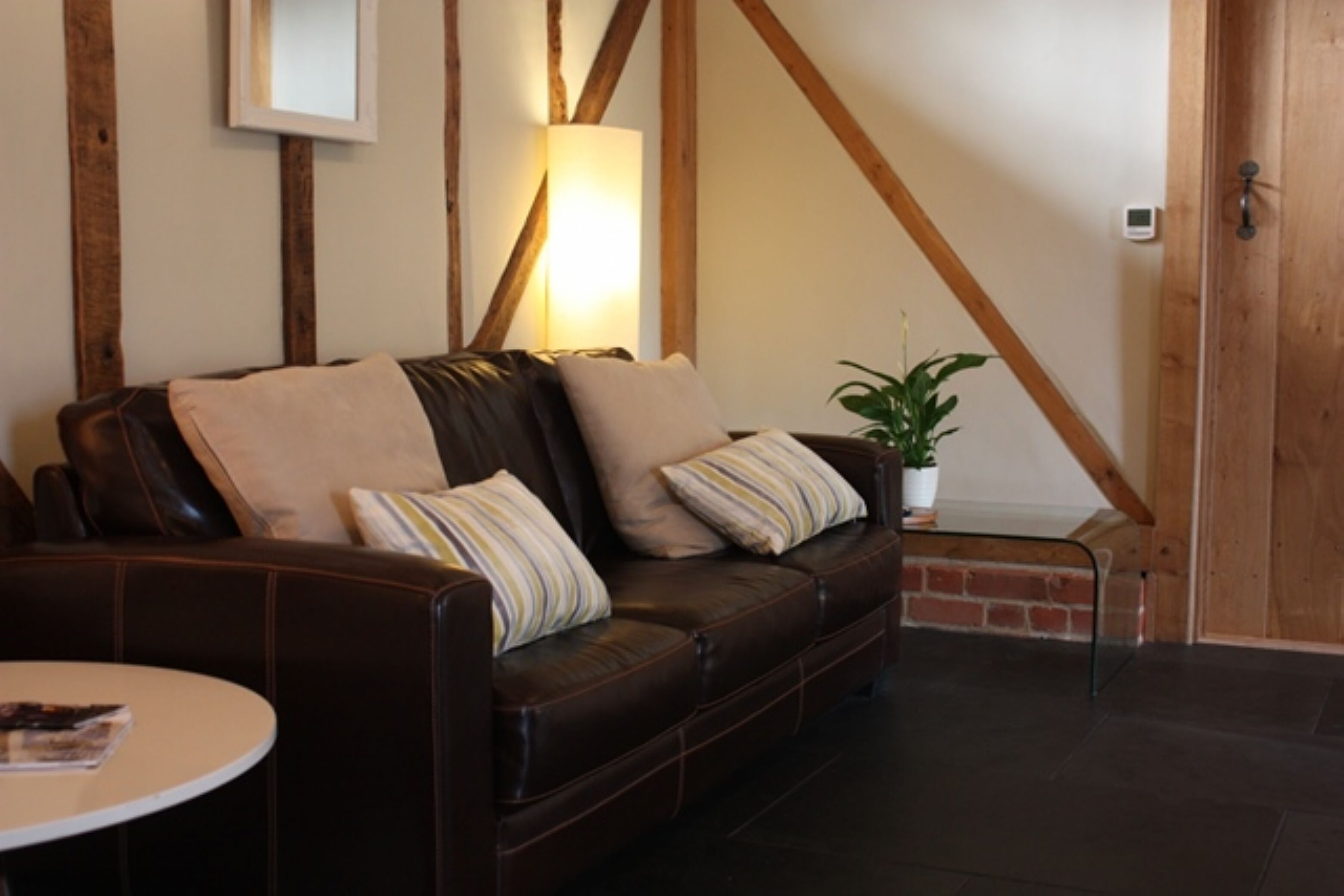 Thatched Barn Overlooking The River Thames 