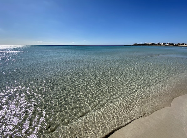 Beach nearby, sun-loungers
