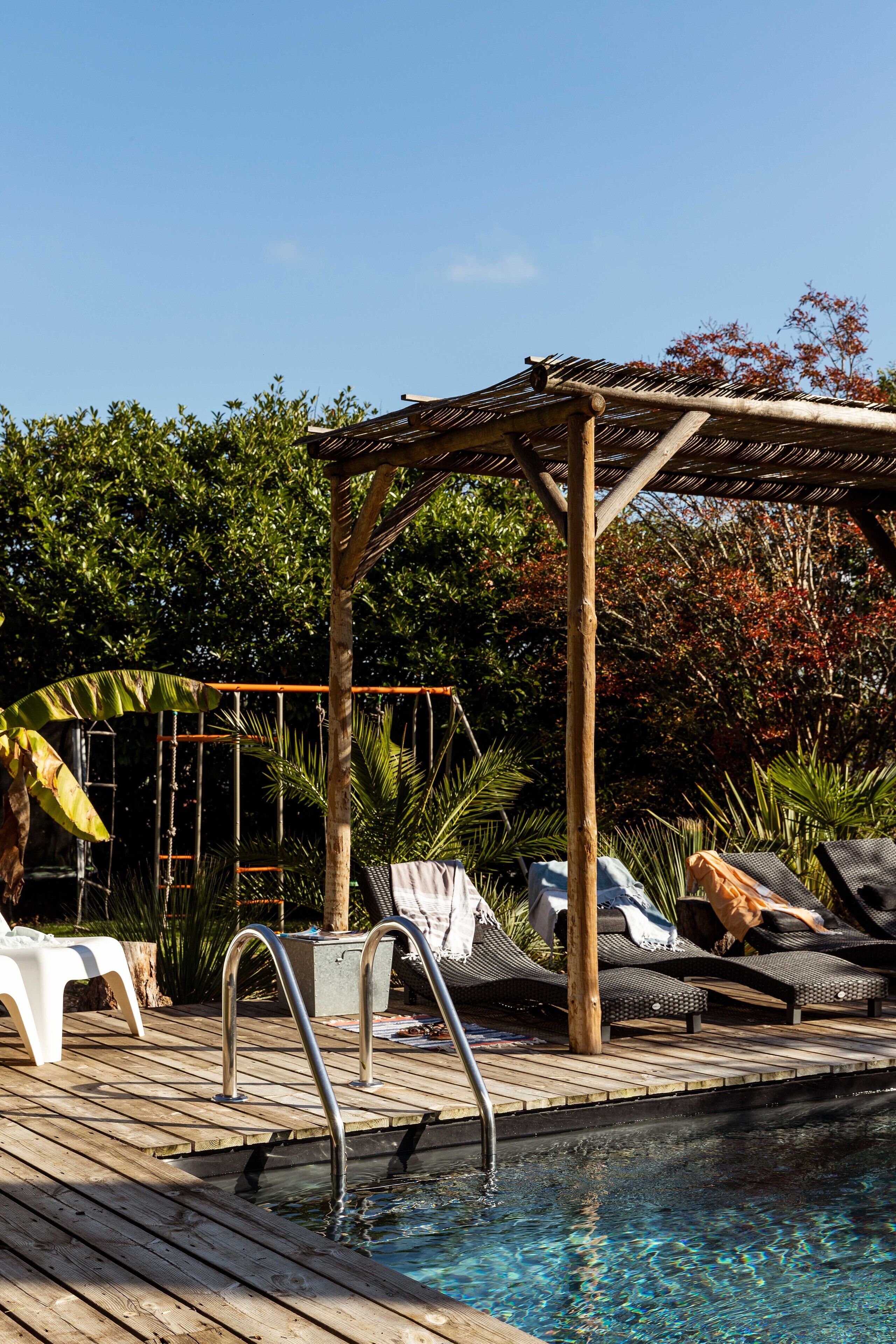 Et oppvarmet basseng