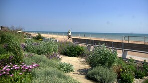 Beach nearby, sun-loungers