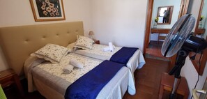 2 bedrooms, in-room safe, iron/ironing board, travel crib