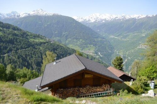 CHALET HIRONDELLE MASE ZWEI SCHRITTE VON NAX MONT NOBLE UND THYON-des400euros / week