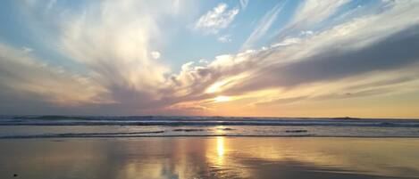 Aan het strand