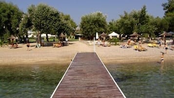 Beach nearby, sun-loungers