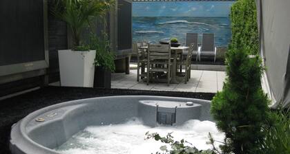 Studio de vacances design, proche de la mer avec jardin privé et parking