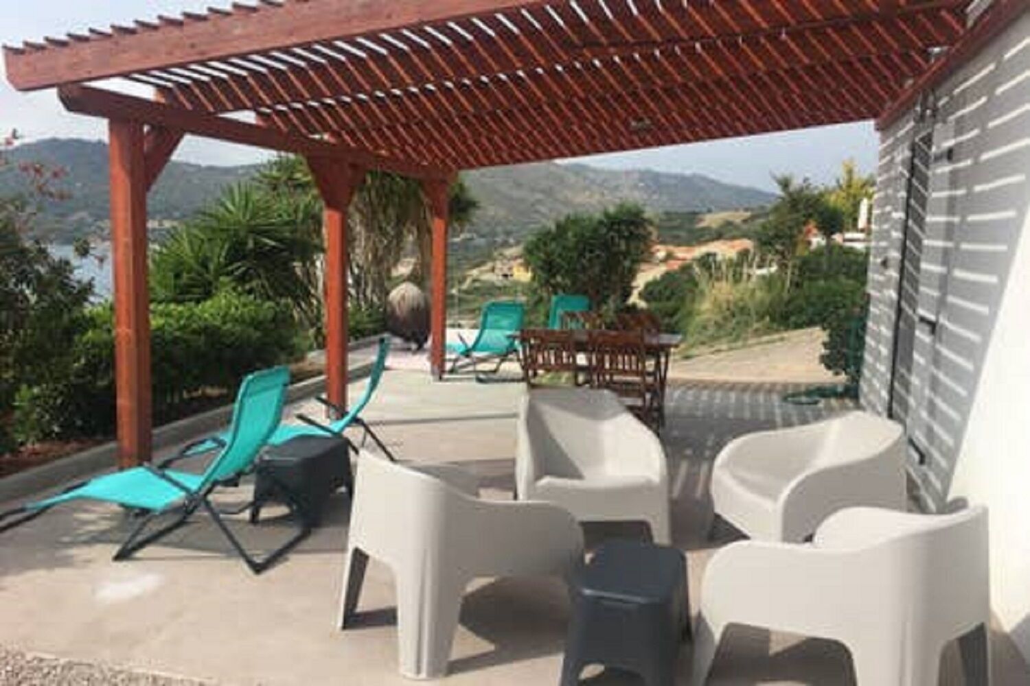Terrasse extérieure privative face à la mer